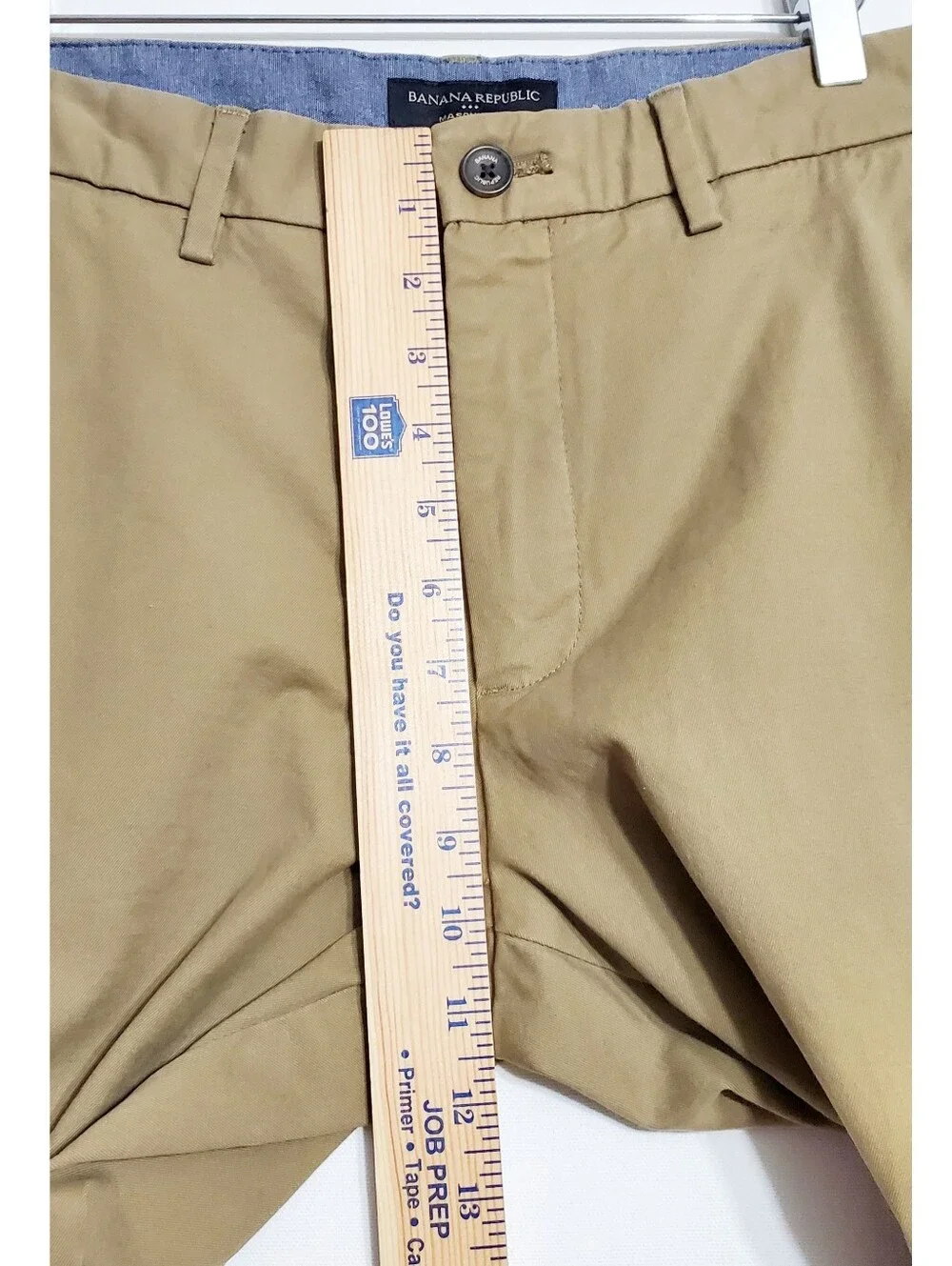 Banana Republic sz 32x30 Mason straight chino pants green stretch preppy casual